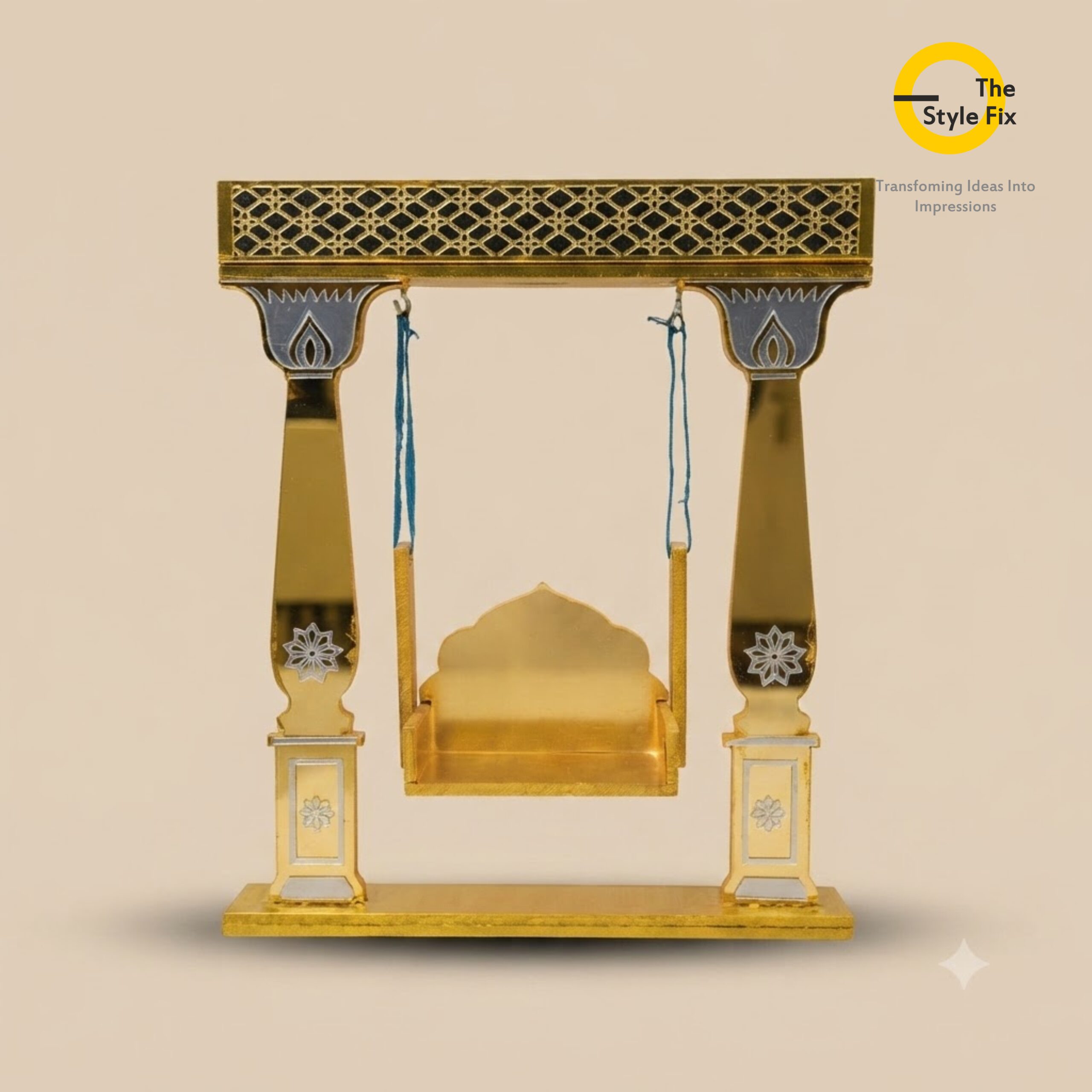 golden decorative swing stand golden decorative swing stand