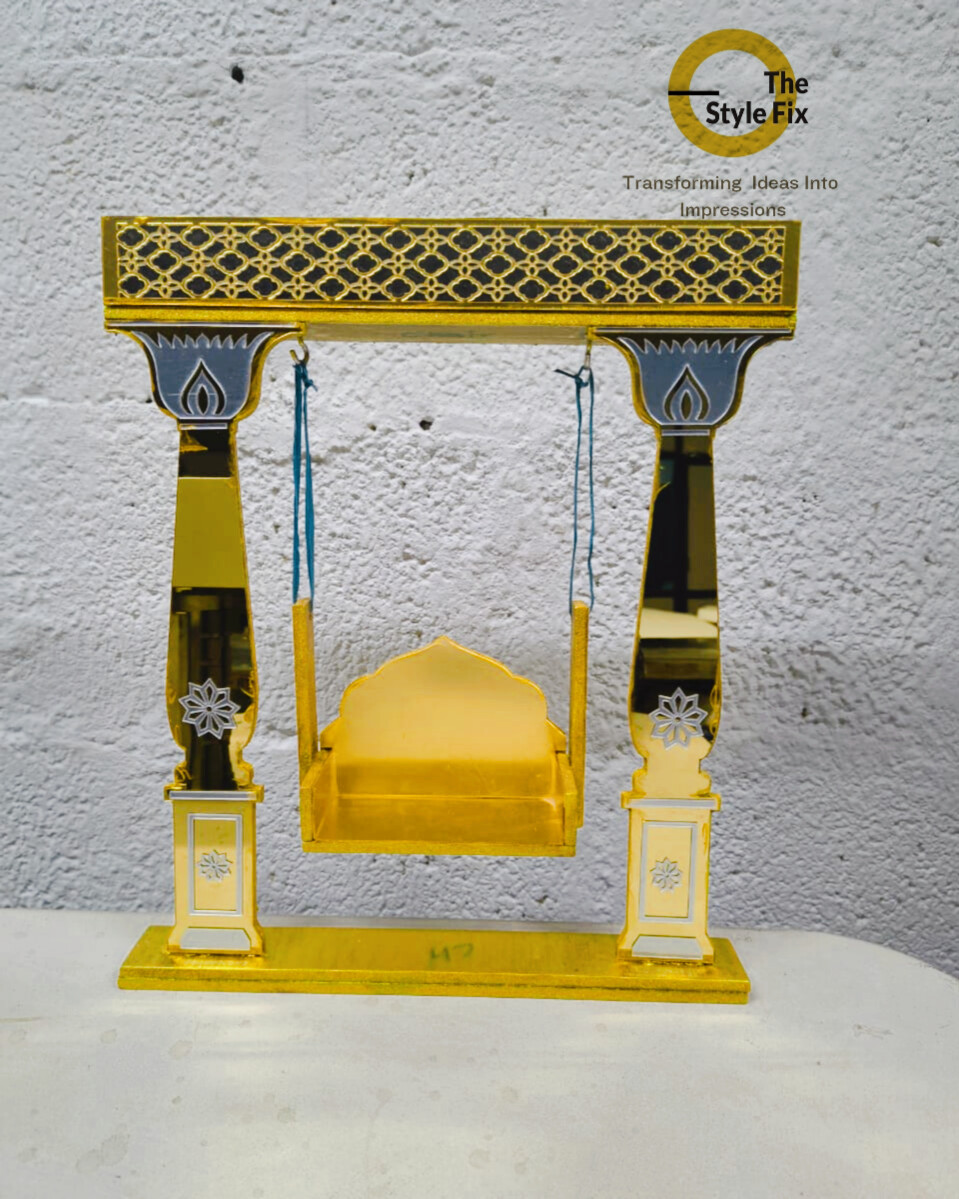golden decorative swing stand golden decorative swing stand