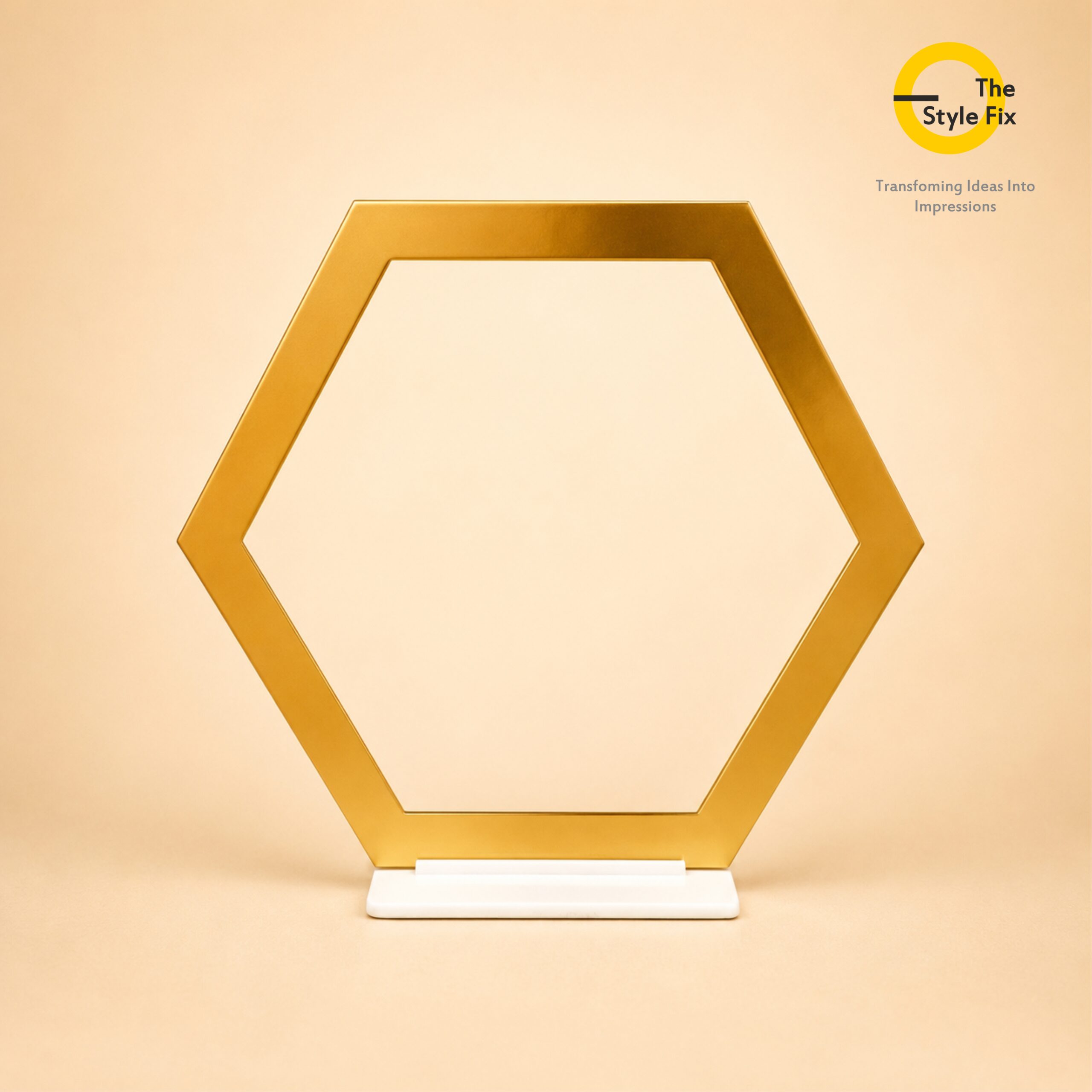 acrylic backdrop pd12 hexagon frame gold acrylic backdrop pd12 hexagon frame gold
