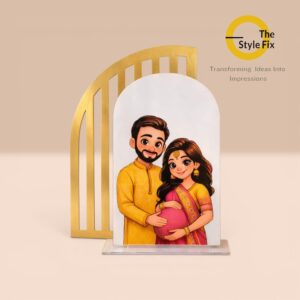 acrylic backdrop pd16 pregnant couple