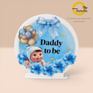 acrylic backdrop pd17 mom and dad to be