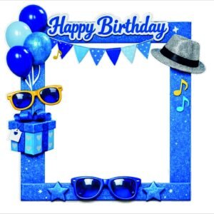 blue photo booth